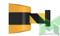 Настенный блок с желто-черной лентой Barrier Belt WP. Общий вид