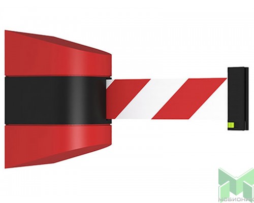 Настенный блок с красно-белой лентой Barrier Belt WP. Общий вид