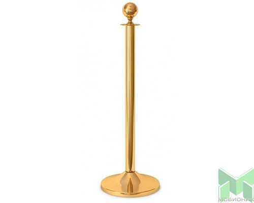 Золотая классическая стойка с шаром и основанием «Сомбреро»